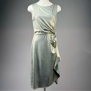 Chic Asymmetrical Silver Golden Dress (rack9)